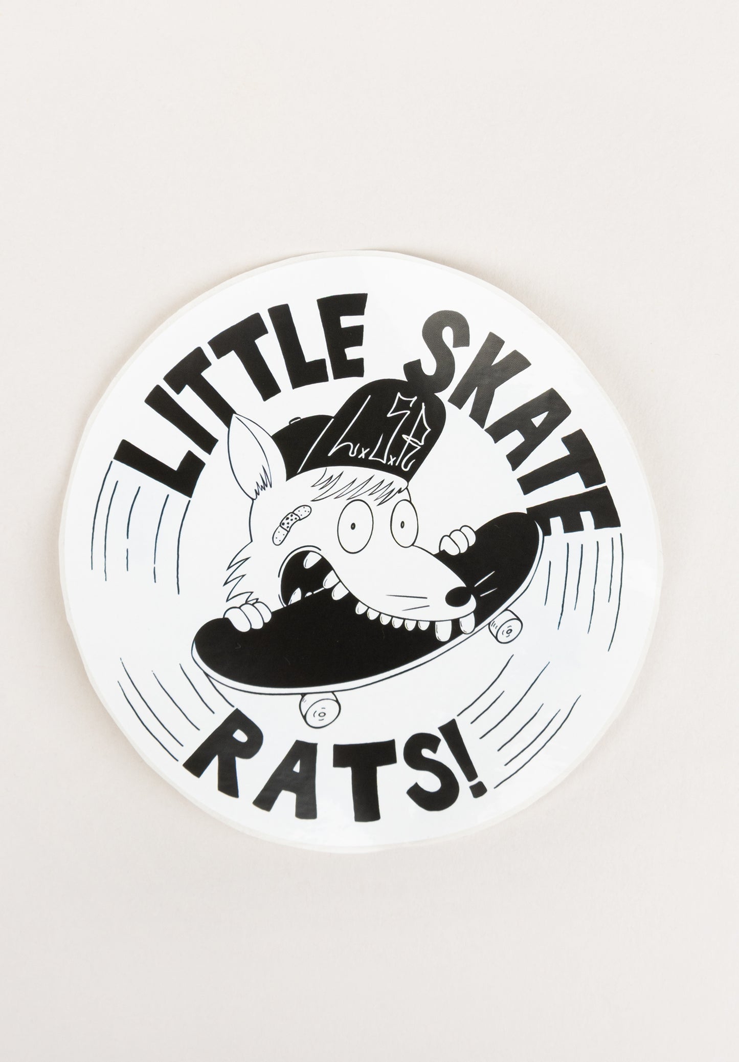 Sticker-Set - Schwarz-weißes Logo - 3 Stück