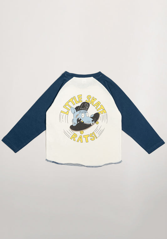 Baseball T-Shirt - Logo - Weiß